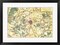 Framed Art 1780 Bonne Map of the Environs of Paris, France Wall Decor 18x24 Artwork